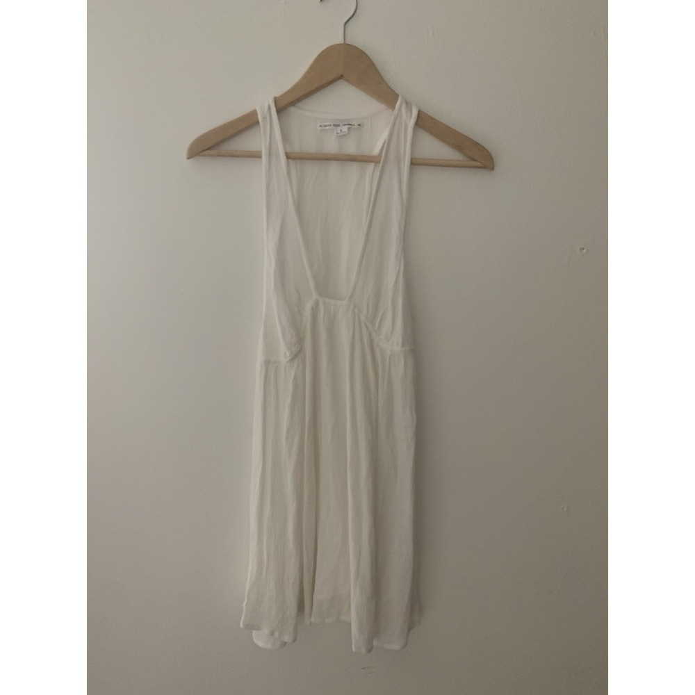 NWT O'Neill Saltwater Solids Sarah Dress Coverup Vanilla S 100% Viscose Deep V